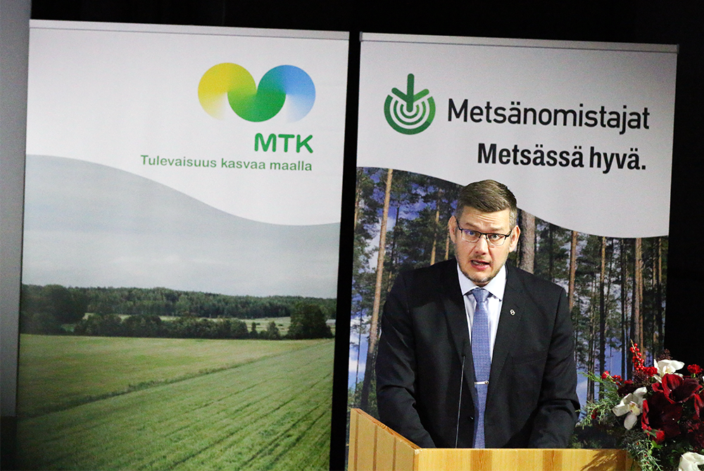 MTK:n valtuuskunnan puheenjohtaja Eerikki Viljanen. Kuva: Juho Hämäläinen