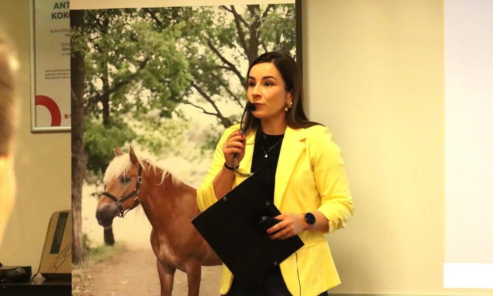 Hevosyrittäjäpäivän juonsi Nelly Korpikoski 