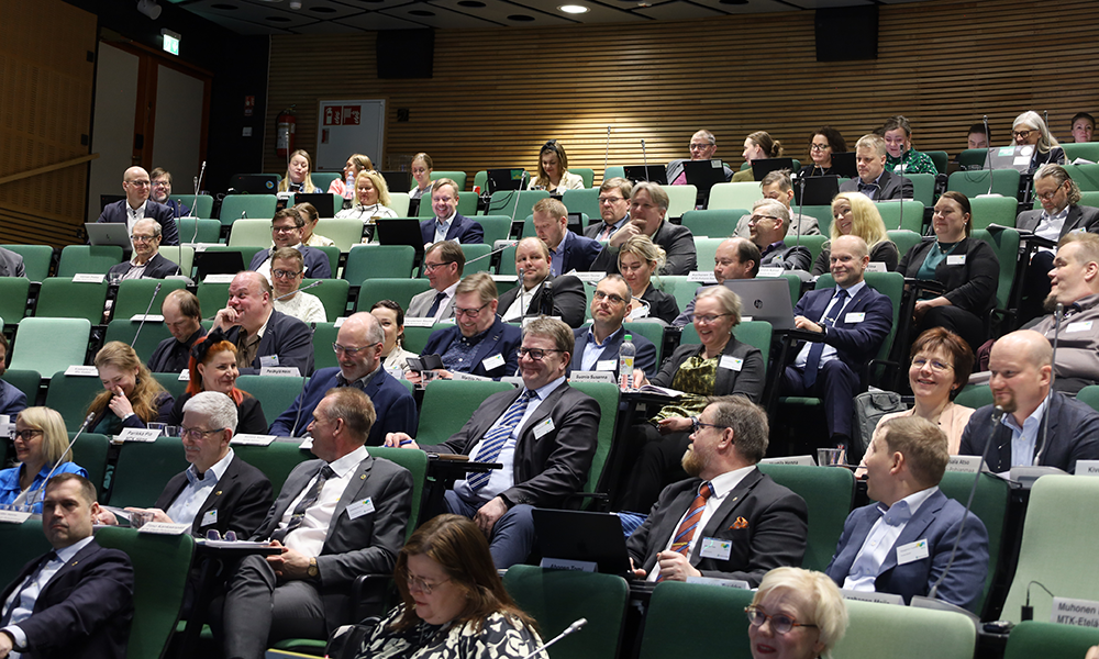 MTK:n valtuuskunta koolla Espoon Hanasaaressa 9.4.2026. 